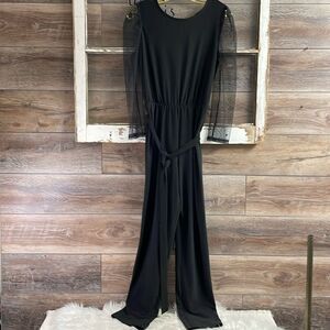 Luxology Ladies One Piece Dressy Jumpsuit, Size Small, Black